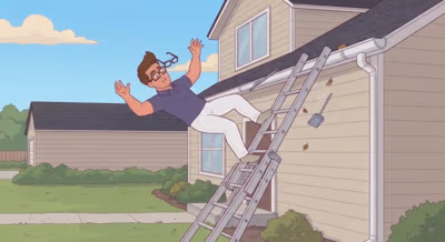 Falling off A Ladder